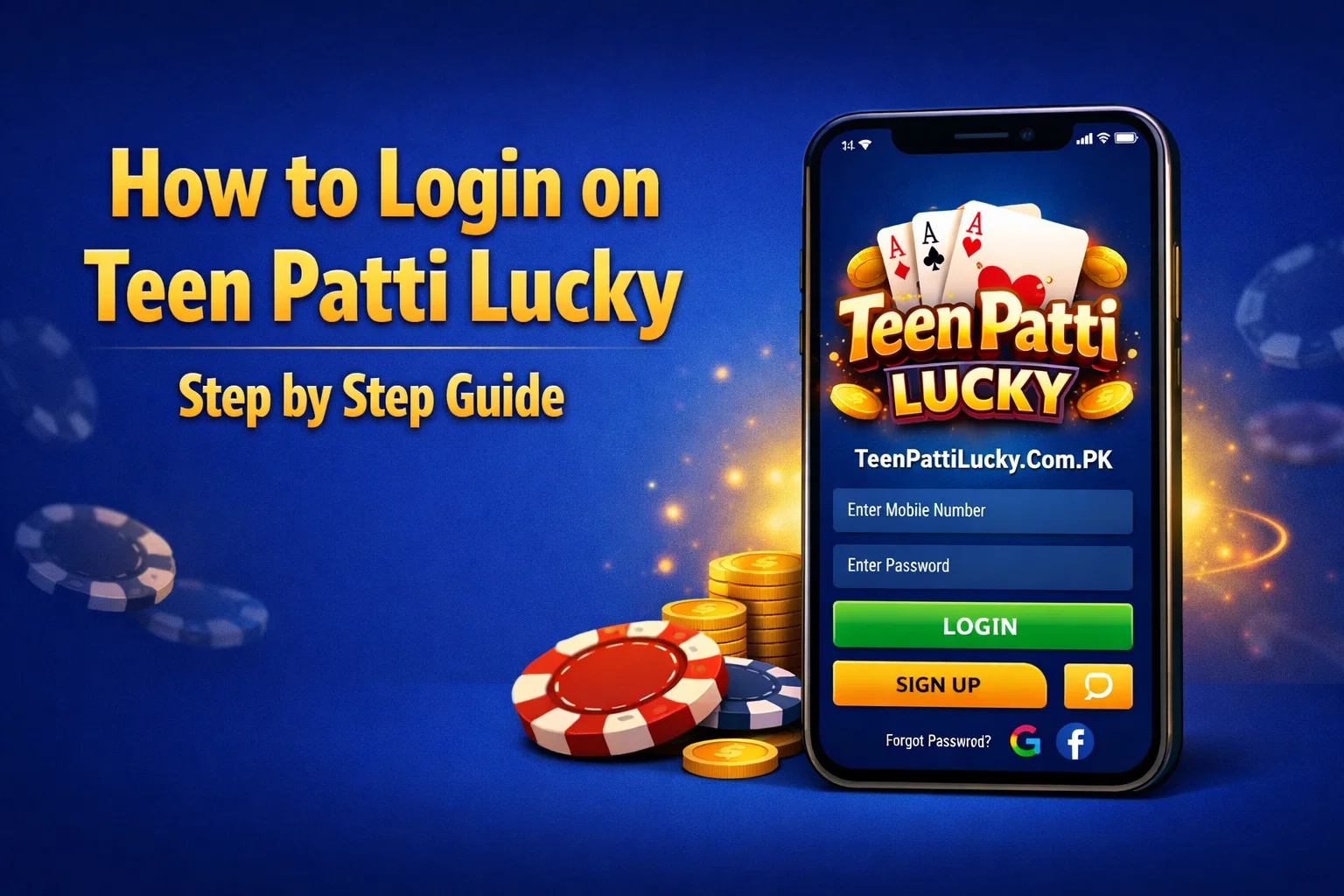 How to Login on Teen Patti Lucky